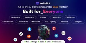 Read more about the article اسکریپت پلتفرم ایجاد محتوا با هوش مصنوعی WriteBot SaaS